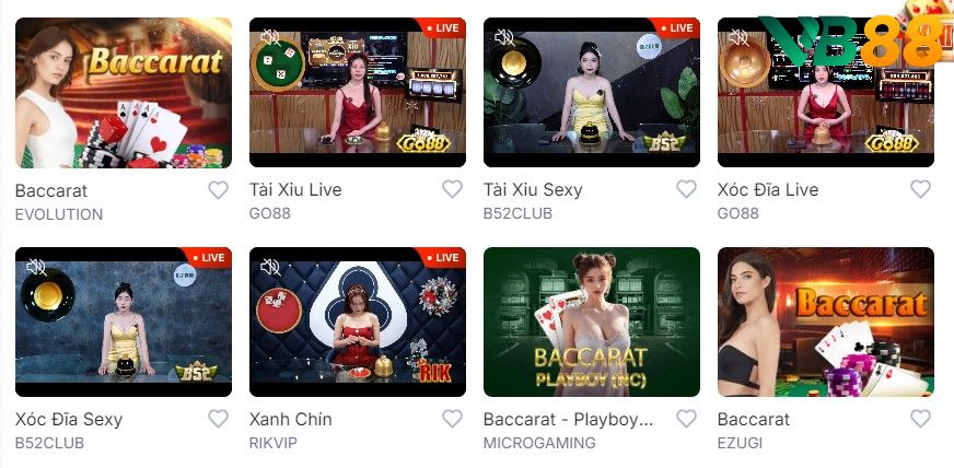 Casino trực tuyến tại Vb88